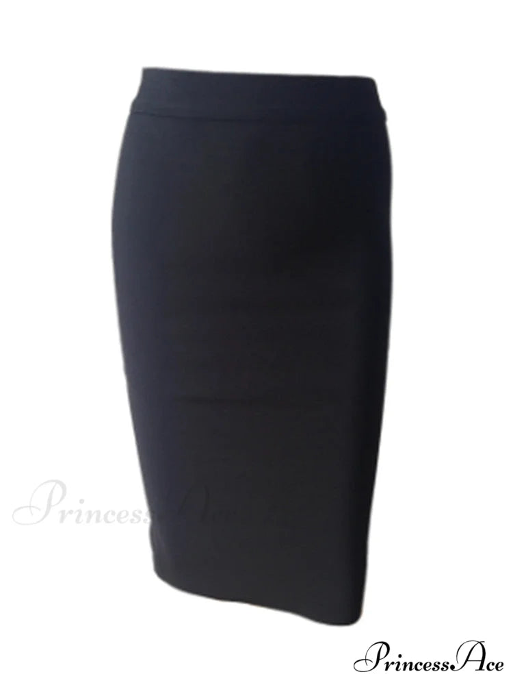 Solid Color Sexy Bodycon Party Bandage Skirt