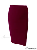 Solid Color Sexy Bodycon Party Bandage Skirt