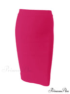 Solid Color Sexy Bodycon Party Bandage Skirt