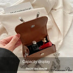 Solid Color Small PU Crossbody