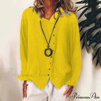 Solid Color Temperament Blouse
