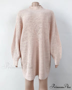 Solid Color Turtleneck Sweater Knitted Mini Dress