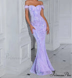 Solid Faux Feather Off-Shoulder Party Dress