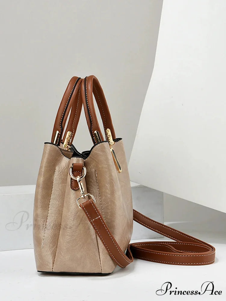 Solid Hue Basic Elderly Women's Crossbody Purse