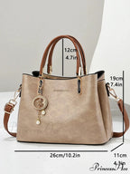 Solid Hue Basic Elderly Women's Crossbody Purse