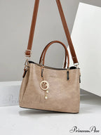 Solid Hue Basic Elderly Women's Crossbody Purse