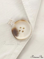 Solid Loose Contrast Double Collar Double Breasted Long Women's Windbreaker Office Lady 2024 Stylish Coat