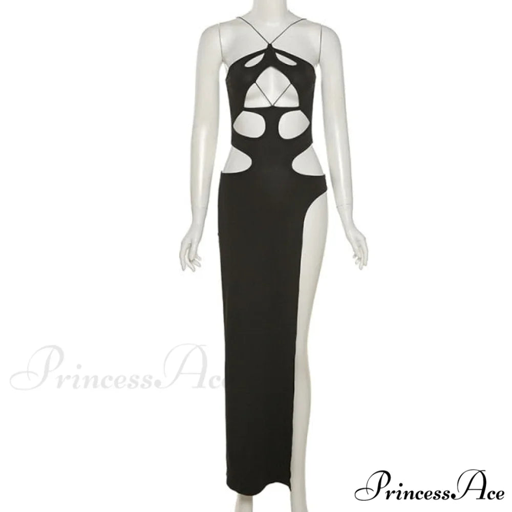 Solid Sexy Irregular Beach Vacation Long Dresses