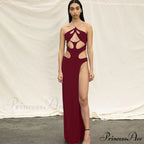 Solid Sexy Irregular Beach Vacation Long Dresses