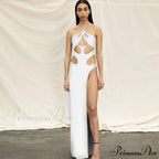 Solid Sexy Irregular Beach Vacation Long Dresses