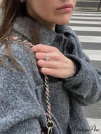 Solid Single-breasted Short Cotton Chic Lapel Long Sleeves Warm Elegant Coat