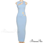 Solid Two Piece Set Maxi Dress