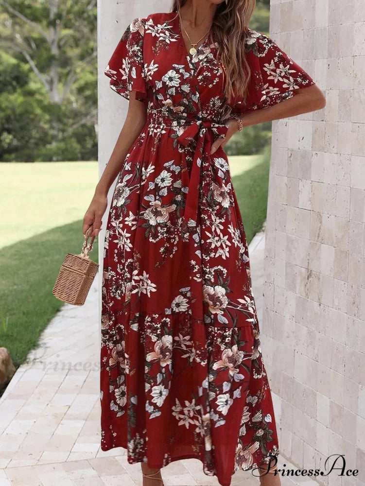 Sophisticated Flower A-line Dress