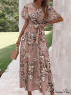 Sophisticated Flower A-line Dress