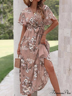 Sophisticated Flower A-line Dress