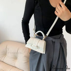 Sophisticated Solid Shoulder Clutch Small Purse Handbag