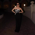 Sophisticated Stitched Gemstone Celebration Gown Formal Gown