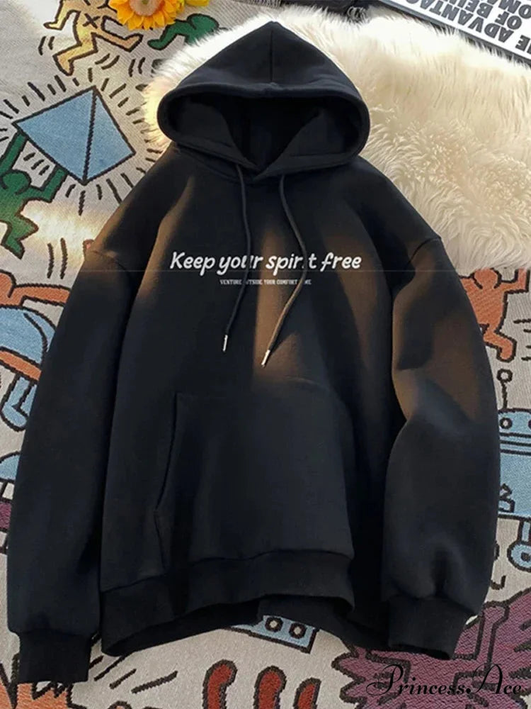 Soul Liberated Message Imprinted Hoodie