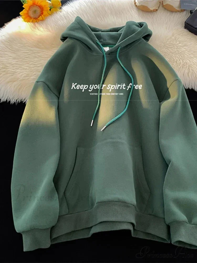 Soul Liberated Message Imprinted Hoodie