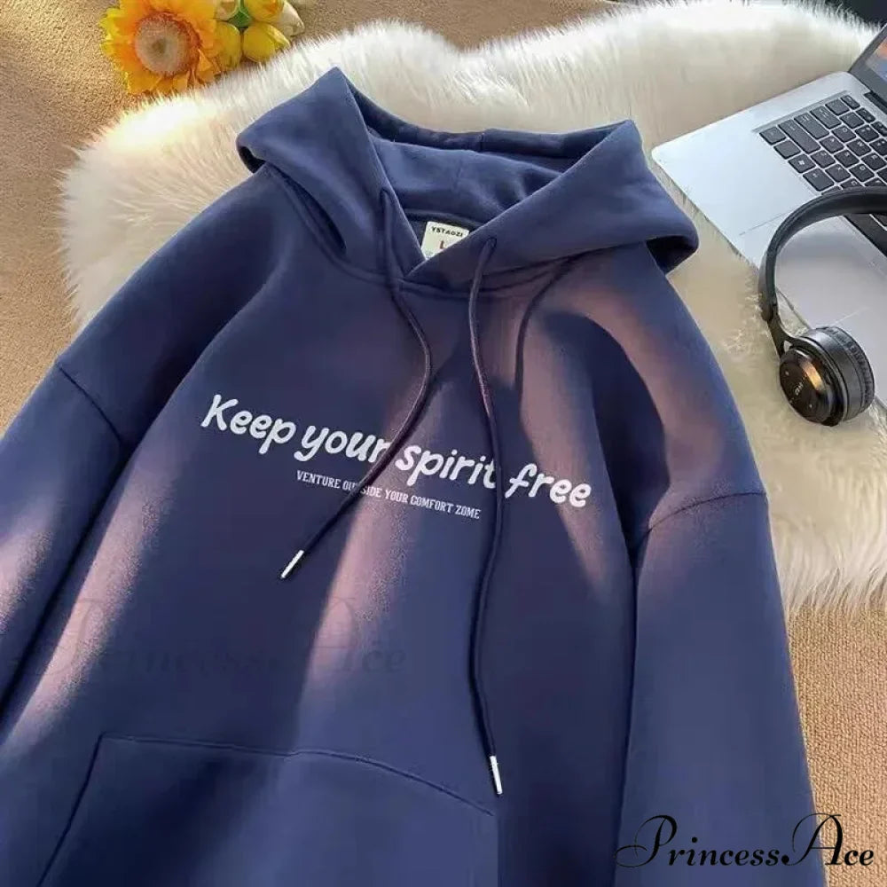 Soul Liberated Message Imprinted Hoodie