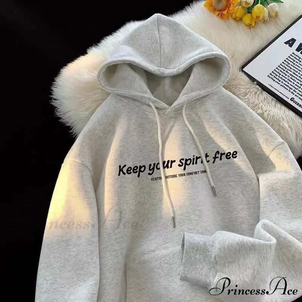 Soul Liberated Message Imprinted Hoodie