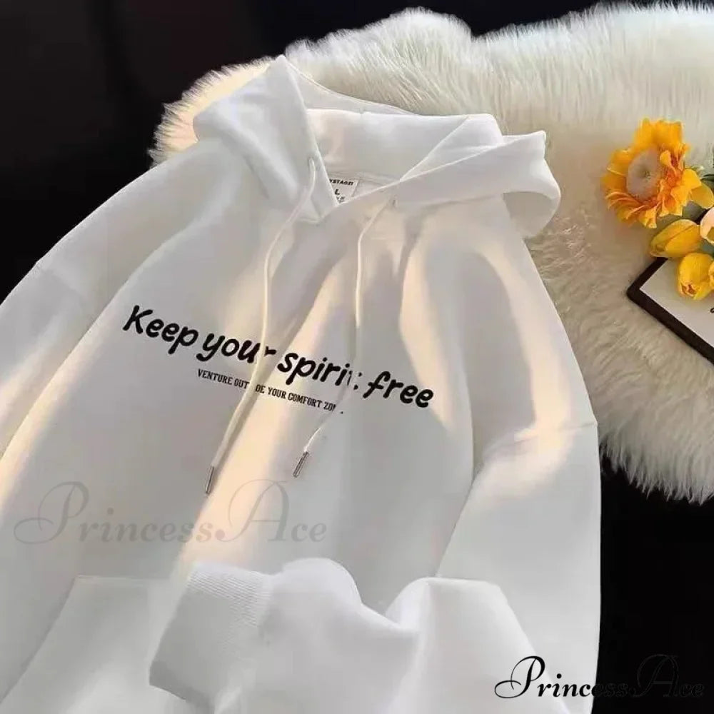 Soul Liberated Message Imprinted Hoodie