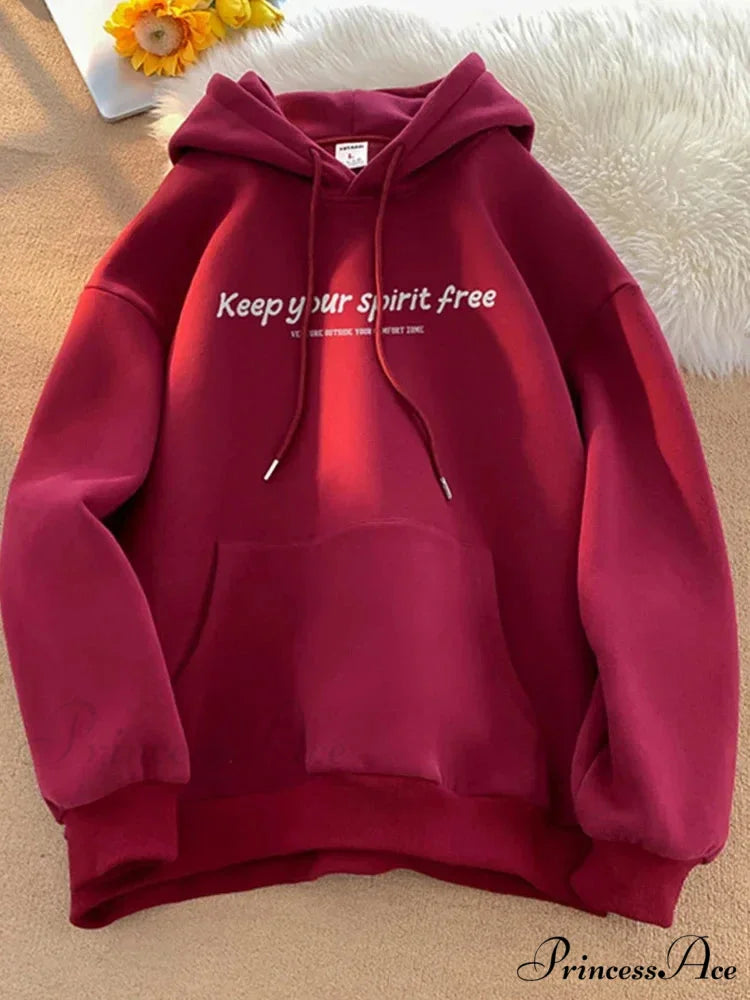 Soul Liberated Message Imprinted Hoodie