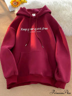 Soul Liberated Message Imprinted Hoodie