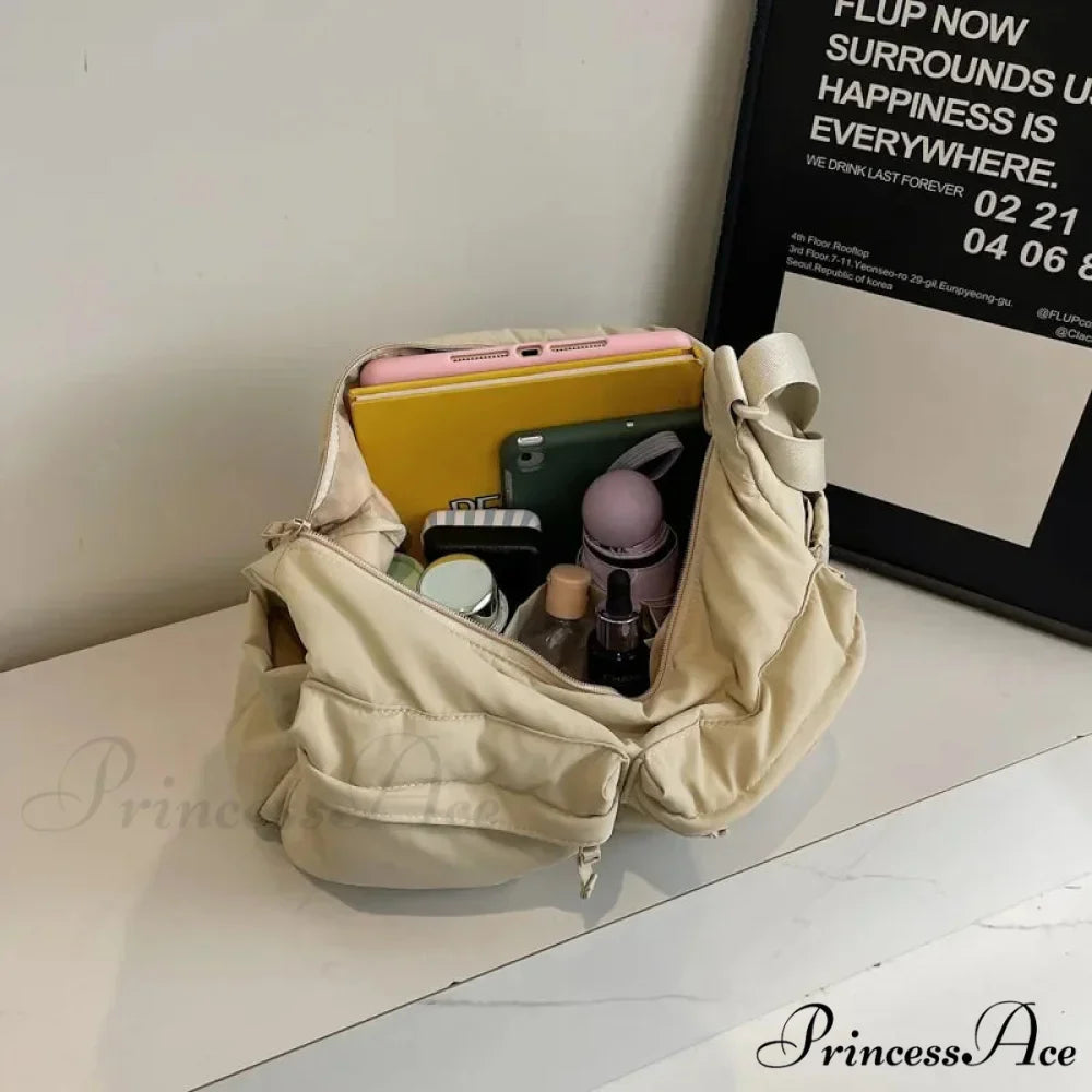 Spacious Capacity Nylon Water-Resistant Labor Crossbody