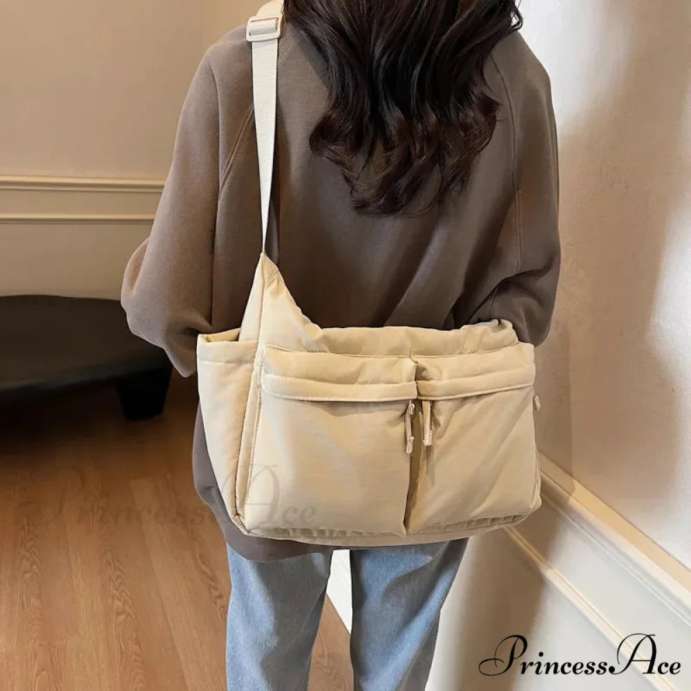 Spacious Capacity Nylon Water-Resistant Labor Crossbody