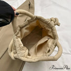 Spacious Capacity Puffer Nylon Tote Purse Designer