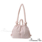 Spacious Capacity Puffer Nylon Tote Purse Designer