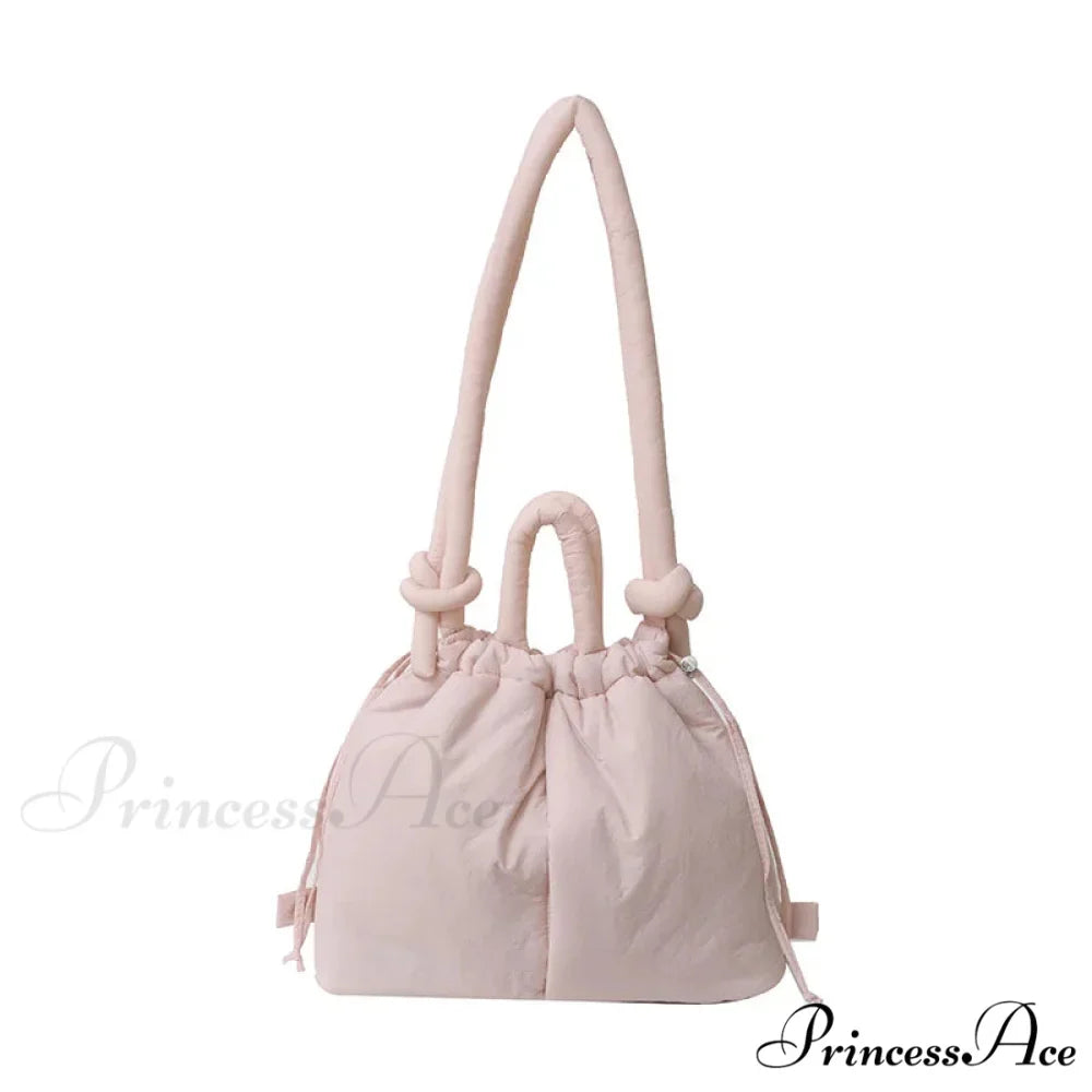 Spacious Capacity Puffer Nylon Tote Purse Designer