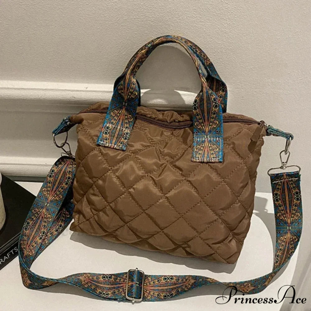 Spacious Shoulder Strap Generous Capacity Cotton Shopping Tote