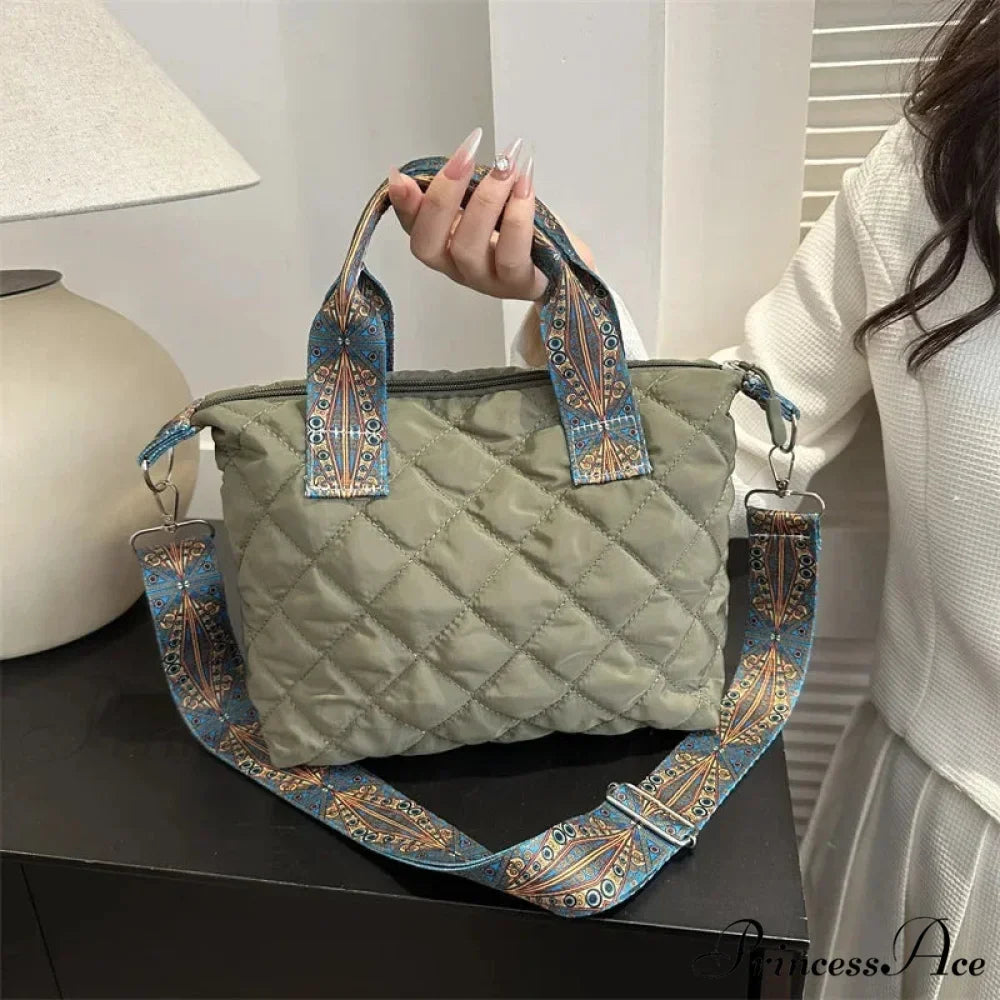 Spacious Shoulder Strap Generous Capacity Cotton Shopping Tote