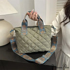 Spacious Shoulder Strap Generous Capacity Cotton Shopping Tote