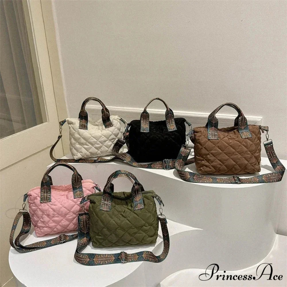 Spacious Shoulder Strap Generous Capacity Cotton Shopping Tote