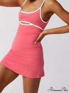 Spaghetti Strap Sleeveless Summer Cutout Backless Party Mini Dress