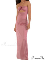 Spaghetti Strap Sling for Women 3D Flower Hollow Out Summer Party Cocktail Female Vestidos Clubwear