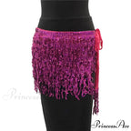 Sparkle Sequined Tassel Lace Up Shiny Skirt