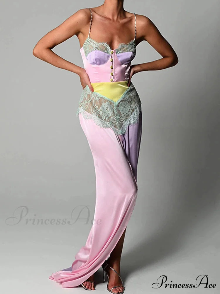 Sparkling Band Lace Mini Dress