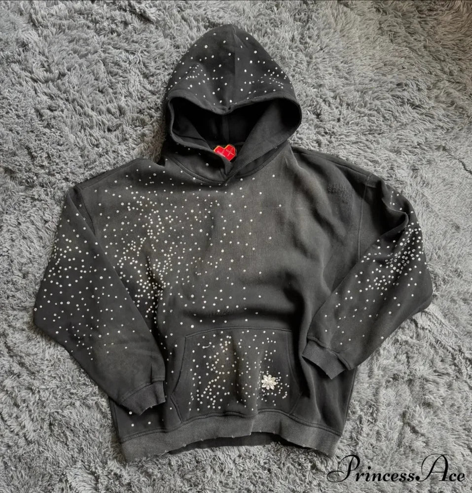 Sparkling Black Pullover Hoodie