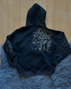 Sparkling Black Pullover Hoodie