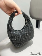 Sparkling Crystal Rhinestone Handcrafted Evening Clutch Bag