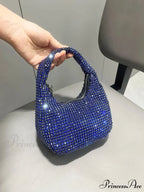 Sparkling Crystal Rhinestone Handcrafted Evening Clutch Bag