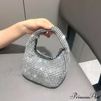Sparkling Crystal Rhinestone Handcrafted Evening Clutch Bag