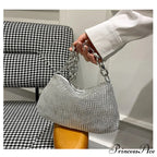 Sparkling Crystal Rhinestones Nighttime Clutch Purse Wristlet