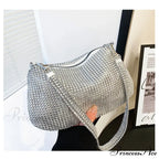 Sparkling Crystal Rhinestones Nighttime Clutch Purse Wristlet