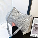 Sparkling Crystal Rhinestones Nighttime Clutch Purse Wristlet