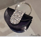 Sparkling Crystal Silk Evening Clutch Wedding Bag